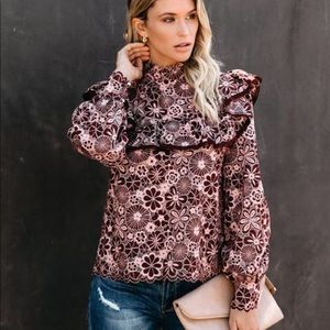 NEW Women’s S Vici Champagne & Strawberry shirt